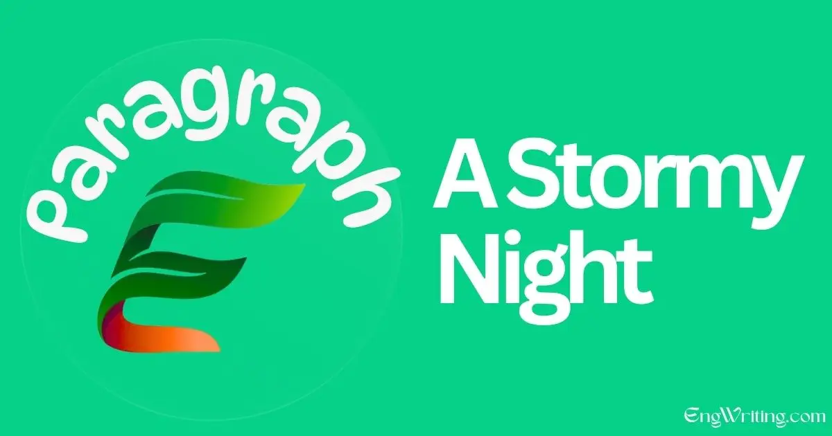 A Stormy Night Paragraph