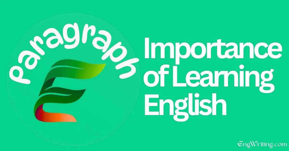 Importance of Learning English Paragraph