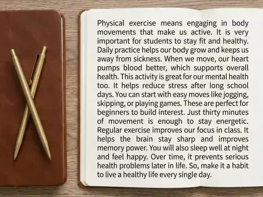physical exercise paragraph