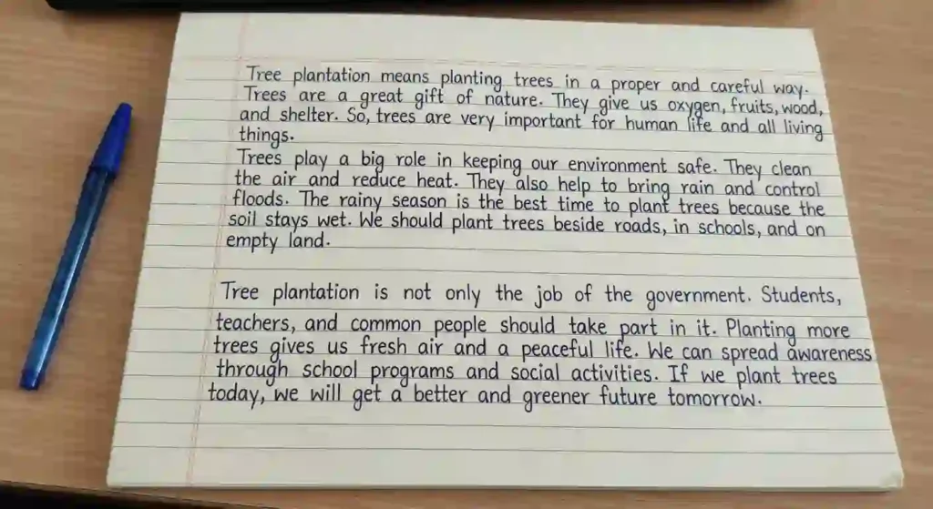 Tree Plantation Paragraph