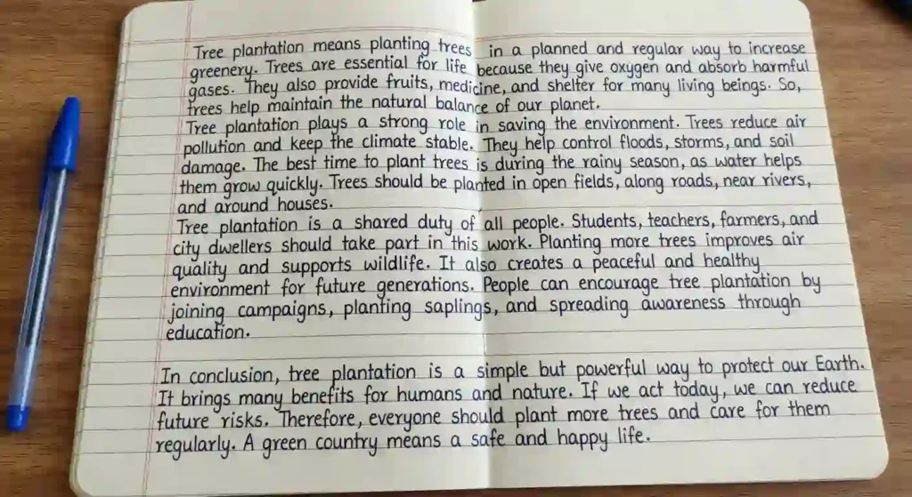 Tree Plantation Paragraph